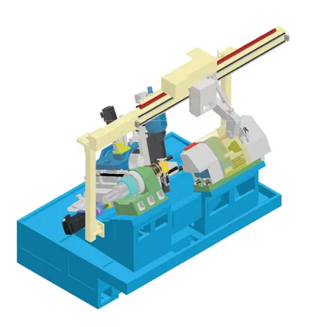 EP-100 system and control layout for 7-axis CNC hobbing
